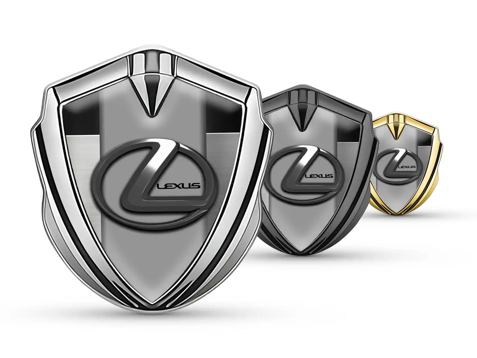 Lexus Metal Abovedado Emblema Mínimo Estilo Global Tamaño